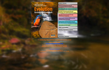 Screenshot Website Evolutionslehrbuch