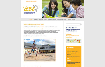 Screenshot Website VEBS