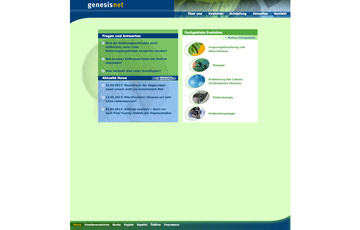 Screenshot Website genesisnet